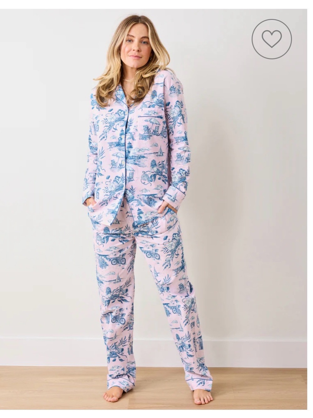 Printfresh Long PJ Set in Mermaid Toile